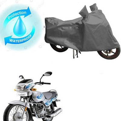 saanvi Waterproof Two Wheeler Cover for TVS(Victor GLX, Grey)