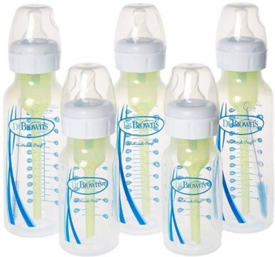 Dr. Brown's PP Options+ Narrow Bottle, 1-Pack 3 + PP Options+ Narrow Bottle, 1-Pack2 - 250 ml(White, Blue)