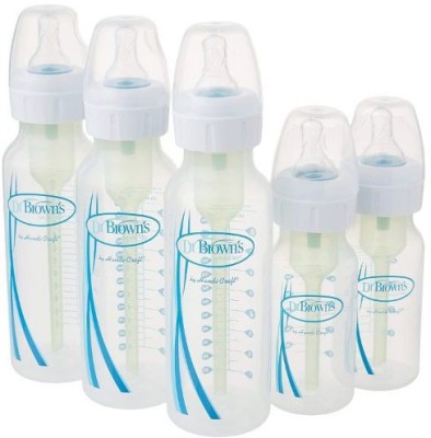 Dr. Brown's Original Bottle Specialty Feeding Starter Kit (Pack of 1, Brown) - 270 ml(White)