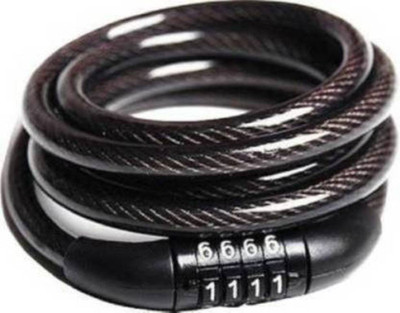 Gacher High Security 4 Digit Resettable Coiling Cable Lock Cycle Lock