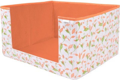 PrettyKrafts Saree Stacker, Foldable , Wardrobe organizer, Clothes Storage, Stackable and Foldable Multi Leaves, Set of 1 F1606_Multi_1(Orange)