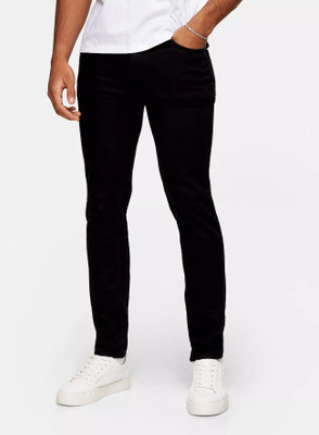 menzu Slim Men Black Jeans