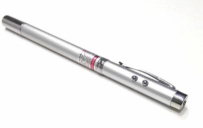 Sqoota 5 in 1 Multipurpose Antenna Pen with Torch, Laser, Pointer, Magnet, and Pen - A Perfect Corporate Gift (Gift Box)(650 nm, Red)