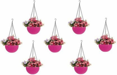 VirajSanchi Plant Container Set(Pack of 7, Plastic)