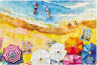 Webby The Beach Painting Jigsaw Puzzle, 252 pieces(252 Pieces)