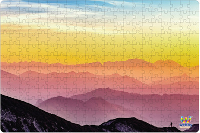 Webby Sun Rise in Mountains Jigsaw Puzzle, 252 pieces(252 Pieces)