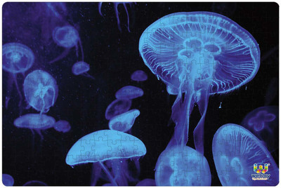 Webby Illuminated Jellyfishes Jigsaw Puzzle(252 Pieces)