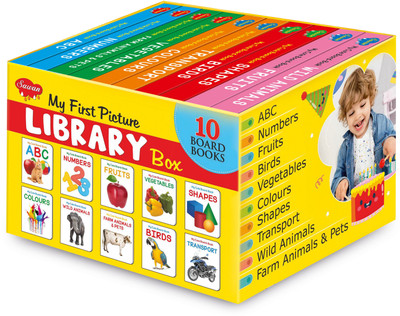 My First Learning Library: Boxset Of 10 Board Books For Children's By Sawan (English, Hardcover)(Hardcover, Sawan)