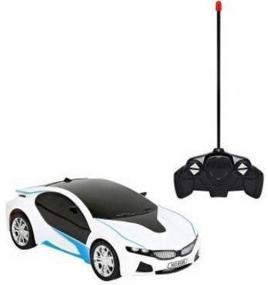 Just97 Remote Controlled Rechargeable Famous car with 3D Lights(White)