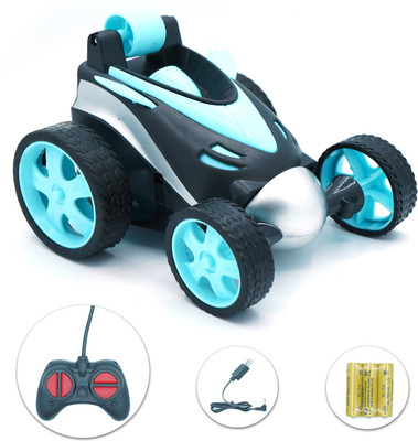 Just97 Four-Way Small Remote Control Stunt Car(Blue)