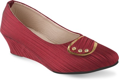 US Trend Women Wedges(Maroon , 8)