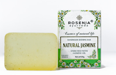 Rosenia Natural Jasmine Handmade Bathing Bar | Soap(125 g)
