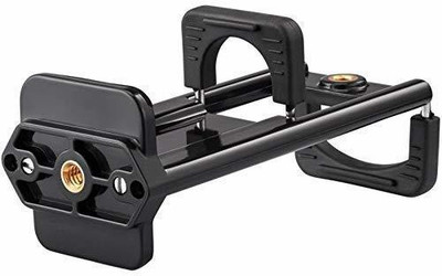 Stela Heavy Universal 1/4'' Thread Tripod Mount Holder Clip Stand Bracket Extendable Phone Tablet Holder for iPad2/3/4/Air Tablets Phone Clamp Adapter Monopod, Tripod(Black, Supports Up to 100 g)