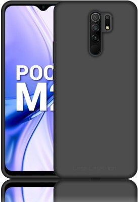CASE CREATION Back Cover for Xiaomi Redmi 9 Prime (2020) Soft Back Case Fashion Velvet Cover(Black, Dual Protection, Silicon, Pack of: 1)