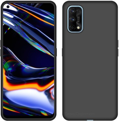 CASE CREATION Back Cover for Realme 7 Pro (2020) Soft Back Case Fashion Velvet Cover(Black, Dual Protection, Silicon, Pack of: 1)