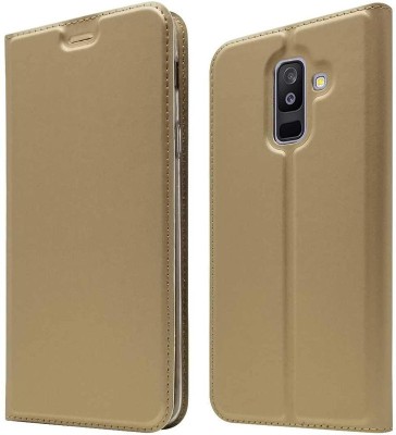 CONNECTPOINT Flip Cover for Samsung Galaxy J8(Gold, Hard Case, Pack of: 1)