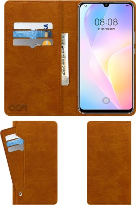 ACM Flip Cover for Huawei nova 8 SE(Gold, Cases with Holder, Pack of: 1)