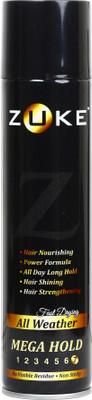zuke FOR ULTIMATE 24 HOURS HOLD.EXTRA SHINE WITH NO FLEXES Hair Spray(250 ml)