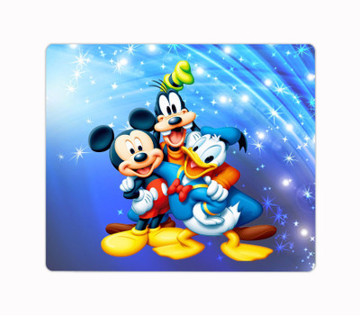 Impresion Mickey Mouse Cartoon Printed Premium Designer Mouse Pad for Computer/Laptop (22.5cm x 19cm) - C40 Mousepad(Multicolor)