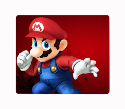 Impresion Super Mario Cartoon Designer Printed Premium Designer Mouse Pad for Computer/Laptop (22.5cm x 19cm) - C207 Non Slip Base Mousepad(Multicolor)