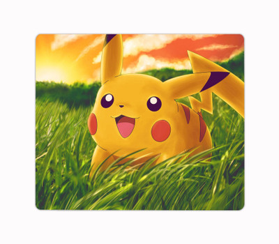ARTBUG Pikachu Cartoon Designer Printed Non-Slip Soft Mouse Pad for Computer/Laptop (22.5cm x 19cm) - C148 Mousepad(Multicolor)
