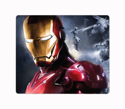 Impresion Iron Man Designer Printed Premium Designer Mouse Pad for Computer/Laptop (22.5cm x 19cm) - C50 Mousepad(Multicolor)