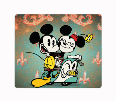 Impresion Mickey Mouse Cartoon Printed Premium Designer Mouse Pad for Computer/Laptop (22.5cm x 19cm) - C43 Mousepad(Multicolor)