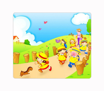 Impresion Dora the Explorer Cartoon Designer Printed Premium Designer Mouse Pad for Computer/Laptop (22.5cm x 19cm) - C98 Non Slip Base Mousepad(Multicolor)