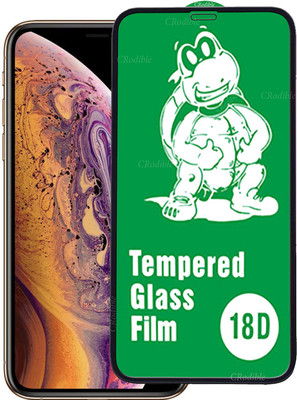 DeepzHub Edge To Edge Tempered Glass for Apple iPhone XS(Pack of 1)