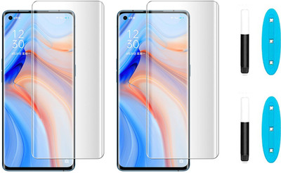 Fovtyline Tempered Glass Guard for Oppo Reno 4 Pro(Pack of 2)