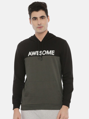 3Pin Full Sleeve Color Block Men Sweatshirt