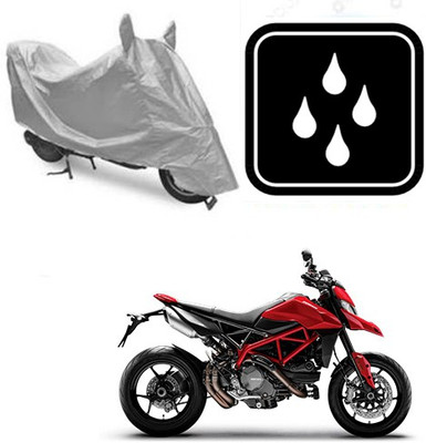 saanvi Waterproof Two Wheeler Cover for Ducati(Hyperstrada, Silver)