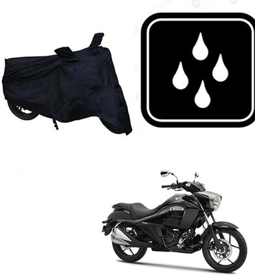 RPSENTTERPR Waterproof Two Wheeler Cover for Suzuki(Intruder, Black)