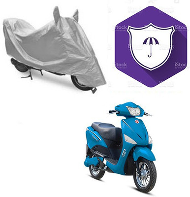 SANJU Waterproof Two Wheeler Cover for Hero(Electric Optima, Silver)