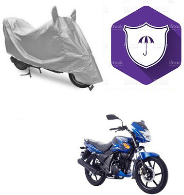 SANJU Waterproof Two Wheeler Cover for TVS(Flame SR125, Silver)