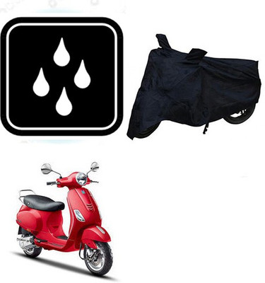 SANJU Waterproof Two Wheeler Cover for Piaggio(Vespa VXL, Black)
