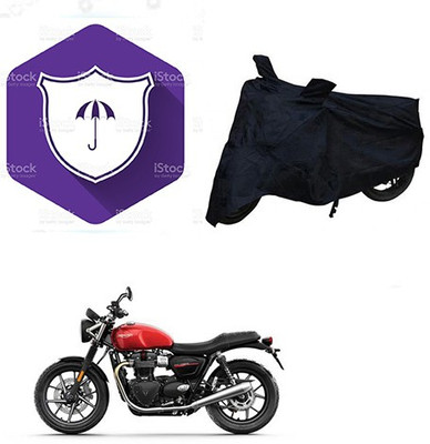 SANJU Waterproof Two Wheeler Cover for Triumph(Twin spark, Black)