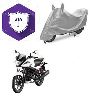 SANJU Waterproof Two Wheeler Cover for Hero(Ignitor, Silver)