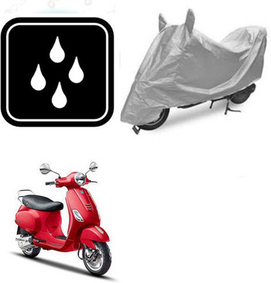 SANJU Waterproof Two Wheeler Cover for Piaggio(Vespa VXL, Silver)