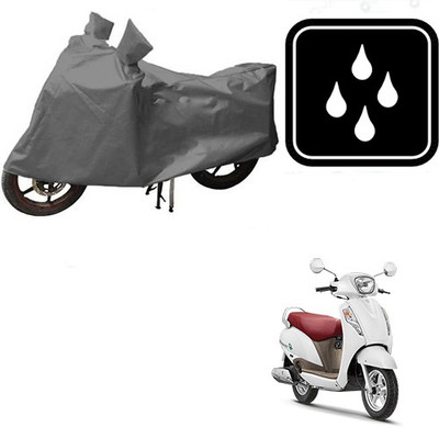 RPSENTTERPR Waterproof Two Wheeler Cover for Suzuki(Access, Grey)