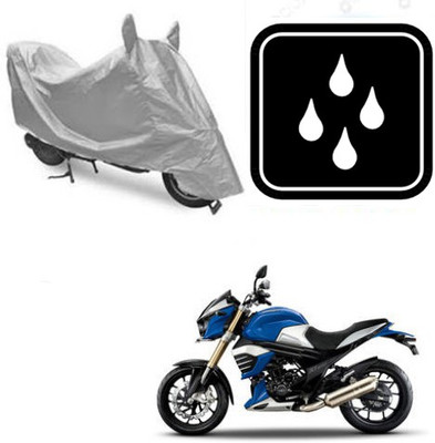 RPSENTTERPR Waterproof Two Wheeler Cover for Mahindra(MOJO XT 300, Silver)