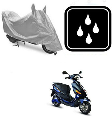 SANJU Waterproof Two Wheeler Cover for Hero(Electric Cruz, Silver)