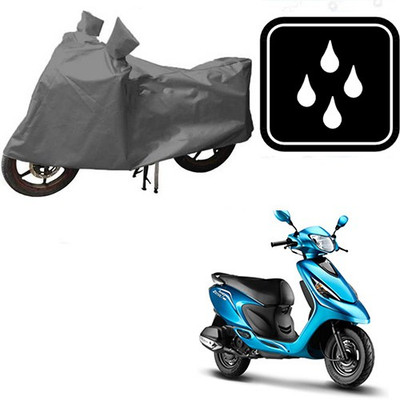 RPSENTTERPR Waterproof Two Wheeler Cover for TVS(Zest, Grey)