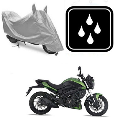 SANJU Waterproof Two Wheeler Cover for Bajaj(Dominar, Silver)