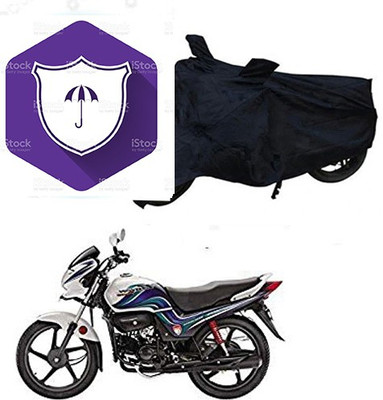 SANJU Waterproof Two Wheeler Cover for Hero(Passion Pro TR, Black)