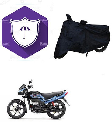 SANJU Waterproof Two Wheeler Cover for Honda(Passion Pro, Black)