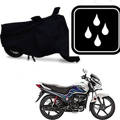 saanvi Waterproof Two Wheeler Cover for Hero(Passion Pro TR, Black)
