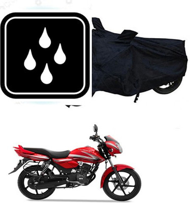 RPSENTTERPR Waterproof Two Wheeler Cover for TVS(Scooty Pep+, Black)