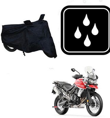 SANJU Waterproof Two Wheeler Cover for Triumph(Tiger 800 XCA, Black)
