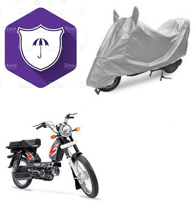 SANJU Waterproof Two Wheeler Cover for TVS(Heavy Duty Super XL, Silver)